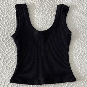 Urban OutBlack Ribbed Women's Top